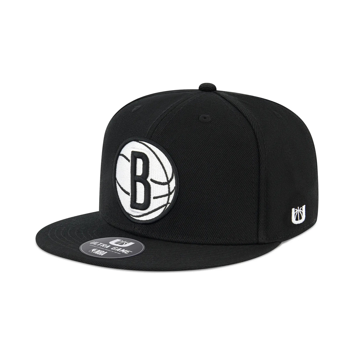Ultra Game Men’s NBA Official Twill Snap Back Ultimate Baseball Cap Hat | Brooklyn Nets