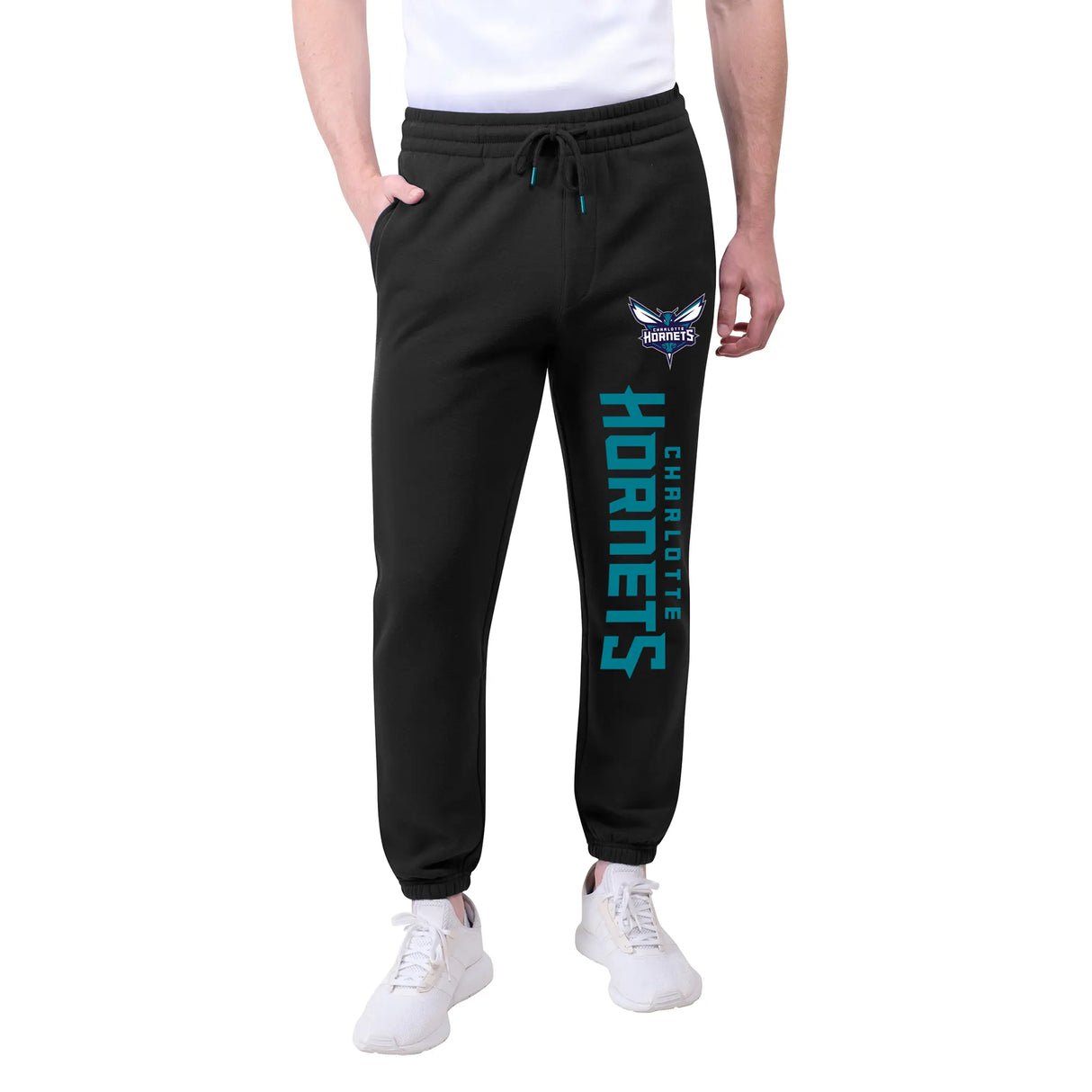 Ultra Game Men's NBA Official Super Soft Team Jogger Sweatpants | Charlotte Hornets