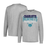 Ultra Game Men’s NBA Official Super Soft Supreme Long Sleeve T-Shirt | Charlotte Hornets
