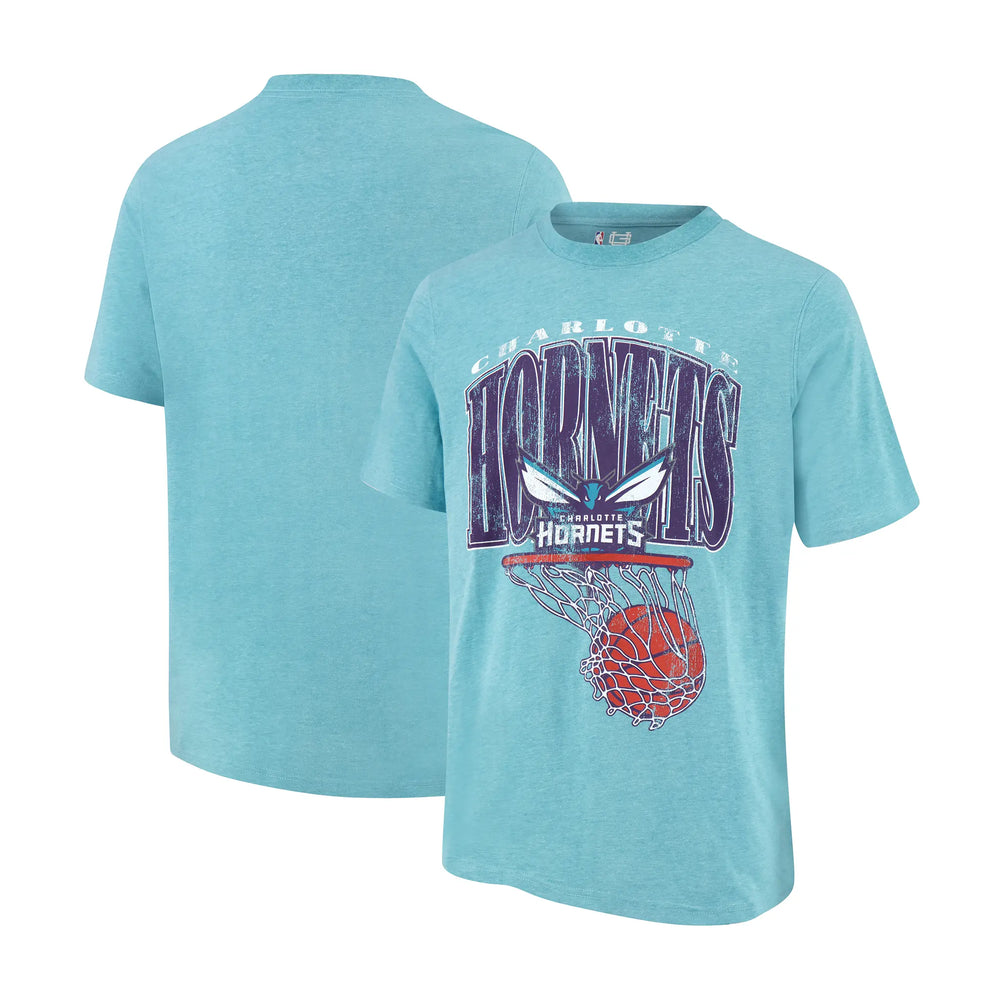 Ultra Game Men's NBA Official Hoops Short Sleeve T-Shirt | Charlotte Hornets