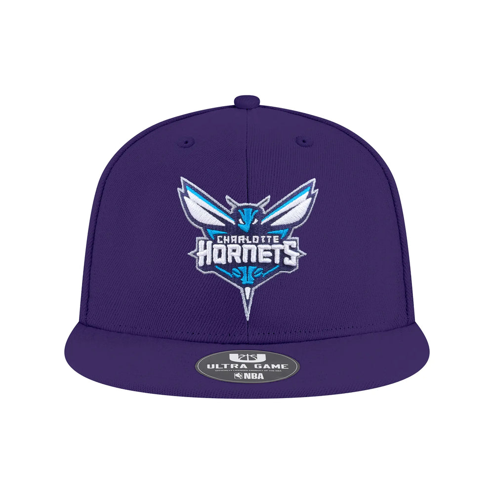 Ultra Game Men’s NBA Official Twill Snap Back Ultimate Baseball Cap Hat | Charlotte Hornets