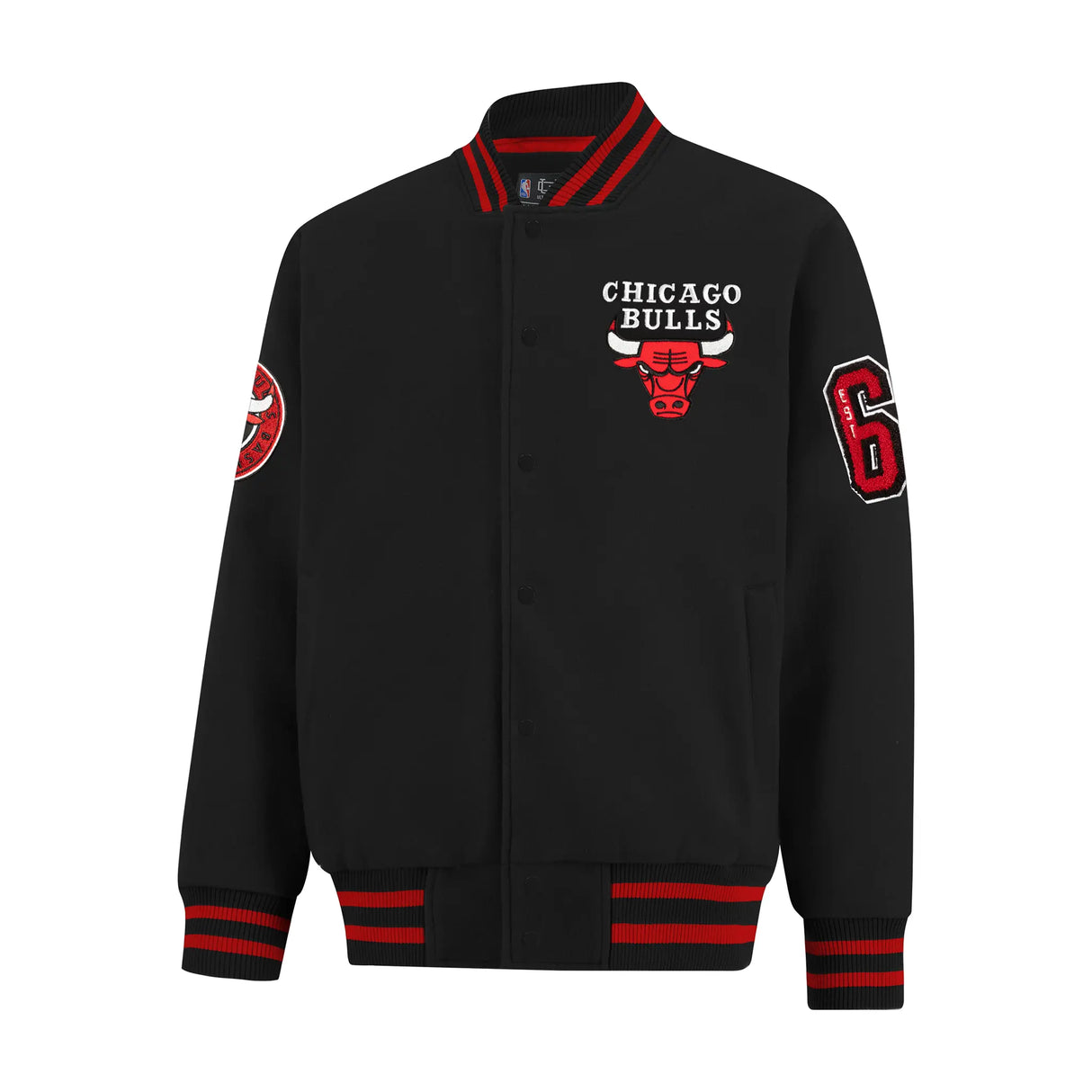 Ultra Game Men’s NBA Official Game Time Varsity Jacket | Chicago Bulls