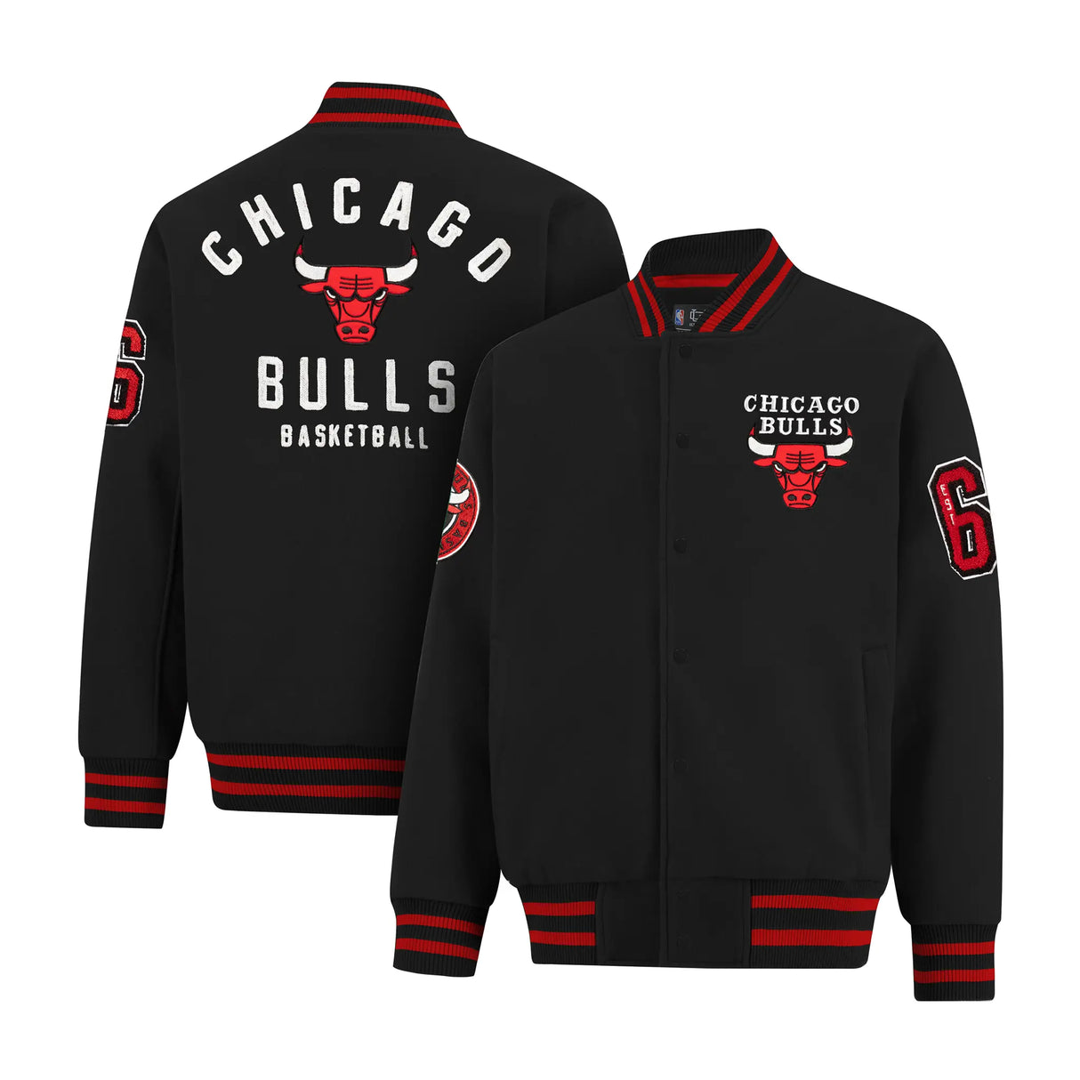 Ultra Game Men’s NBA Official Game Time Varsity Jacket | Chicago Bulls