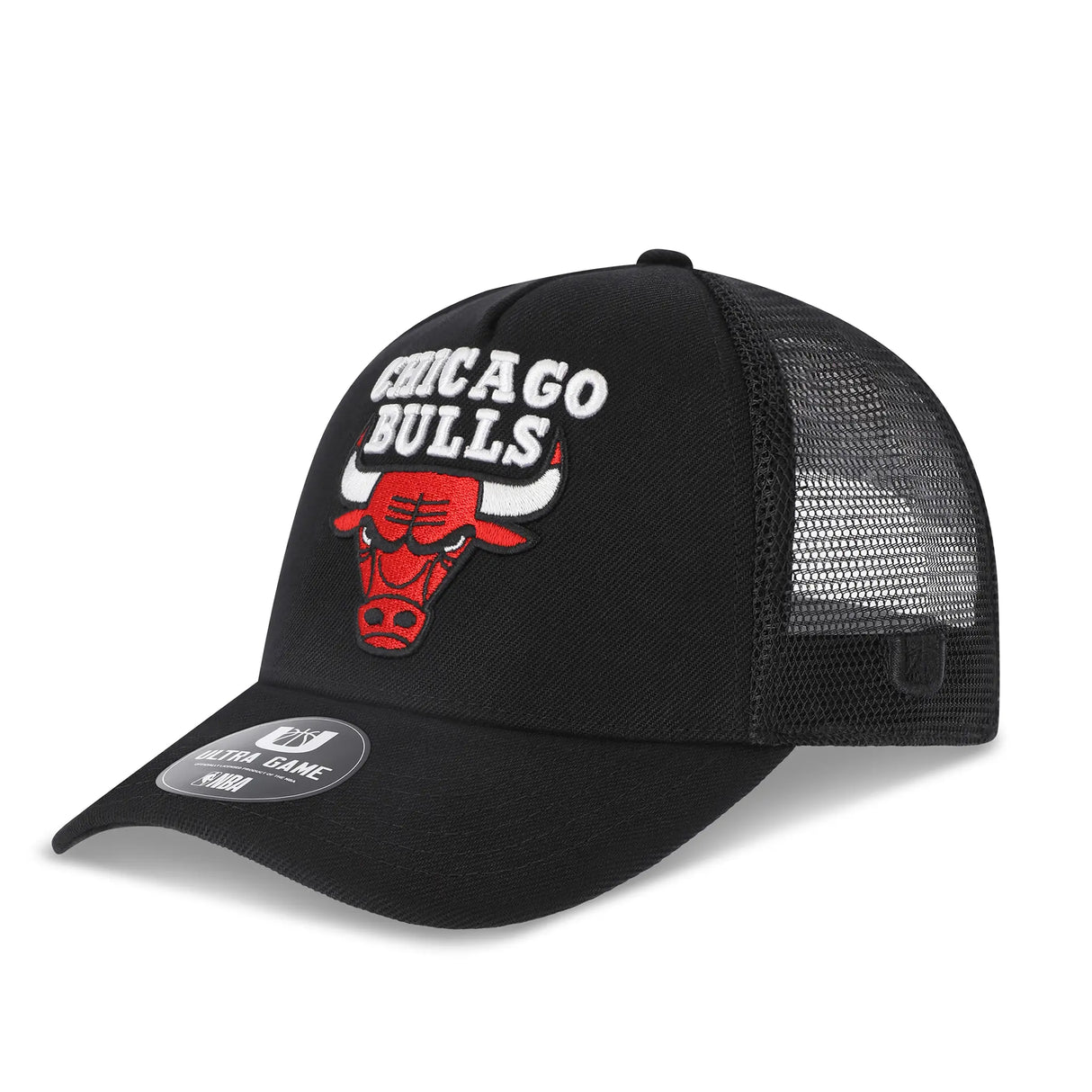 Ultra Game Men’s NBA Official Snap Back All Around The World Trucker Baseball Cap Hat | Chicago Bulls