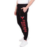 Ultra Game Men's NBA Official Super Soft Team Jogger Sweatpants | Chicago Bulls
