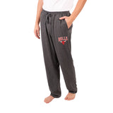Ultra Game Men's NBA Official Sleepwear Super Soft Pajama Loungewear Pants | Chicago Bulls