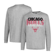 Ultra Game Men’s NBA Official Super Soft Supreme Long Sleeve T-Shirt | Chicago Bulls