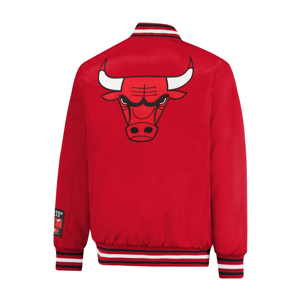 Ultra Game Mens NBA Official Smashing Records Satin Jacket | Chicago Bulls