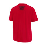 Ultra Game Men's NBA Official Embroidered Letters Super Soft T-Shirt | Chicago Bulls