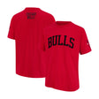 Ultra Game Men's NBA Official Embroidered Letters Super Soft T-Shirt | Chicago Bulls