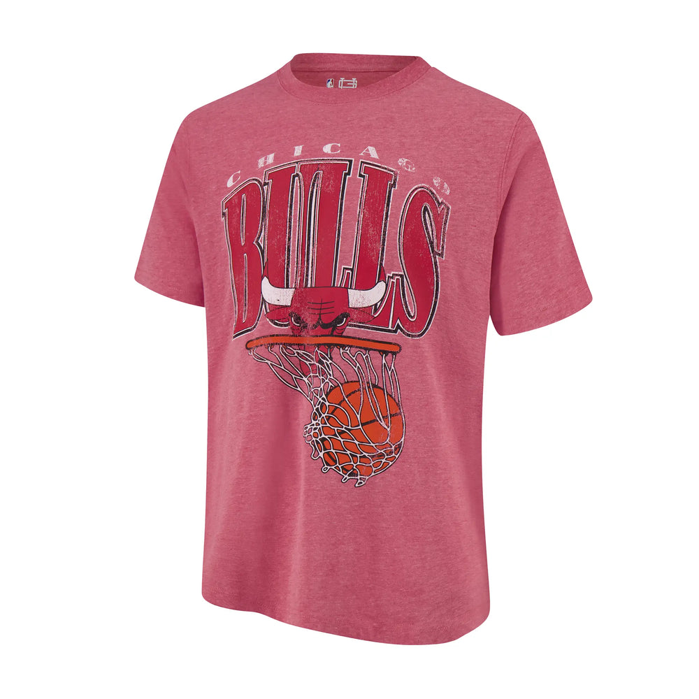 Ultra Game Men's NBA Official Hoops Short Sleeve T-Shirt | Chicago Bulls