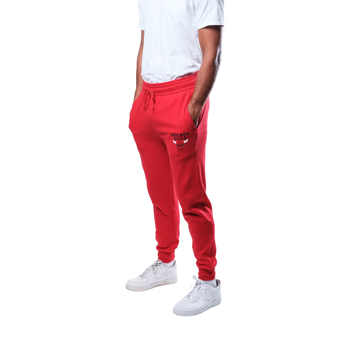 Ultra Game Men's NBA Official Super Soft Team Jogger Sweatpants | Chicago Bulls