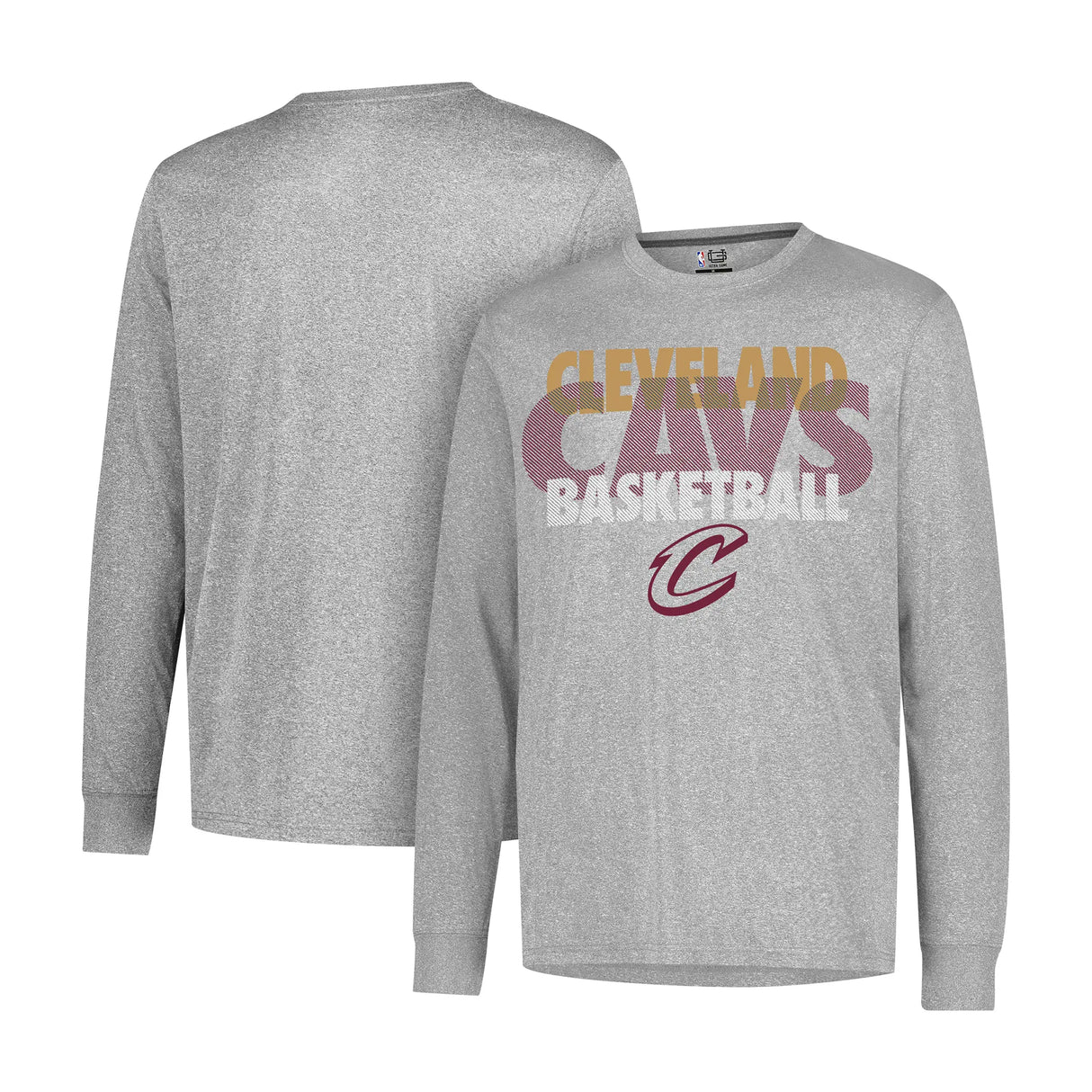 Ultra Game Men’s NBA Official Super Soft Supreme Long Sleeve T-Shirt | Cleveland Cavaliers