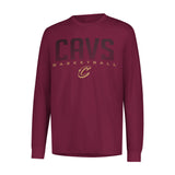 Ultra Game Men's NBA Official Super Soft Game Day Long Sleeve T-Shirt | Cleveland Cavaliers