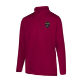 Ultra Game Men's NBA Official Super Soft Quarter Zip Long Sleeve T-Shirt | Cleveland Cavaliers