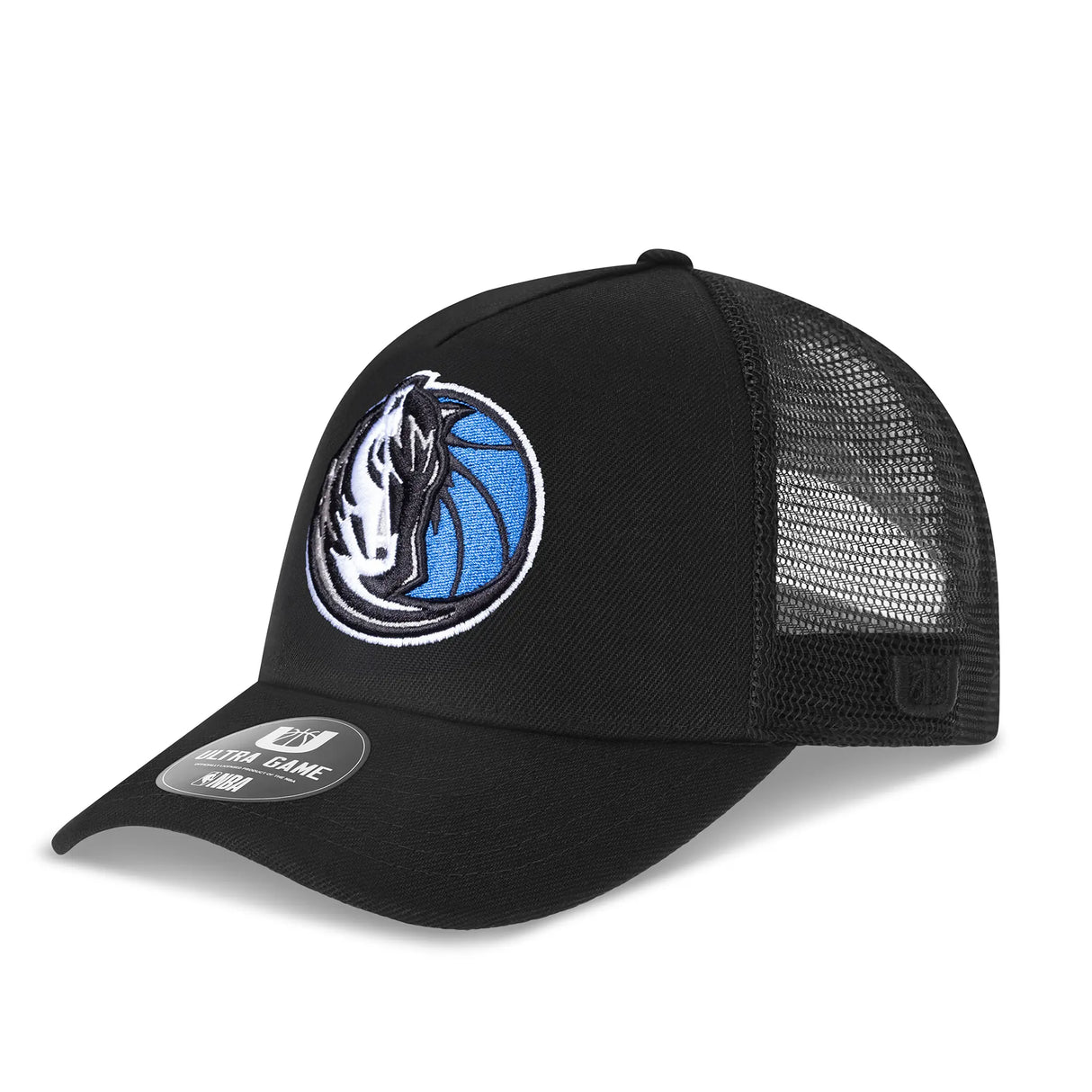 Ultra Game Men’s NBA Official Snap Back All Around The World Trucker Baseball Cap Hat | Dallas Mavericks