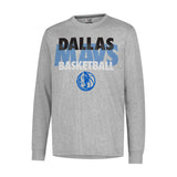 Ultra Game Men’s NBA Official Super Soft Supreme Long Sleeve T-Shirt | Dallas Mavericks
