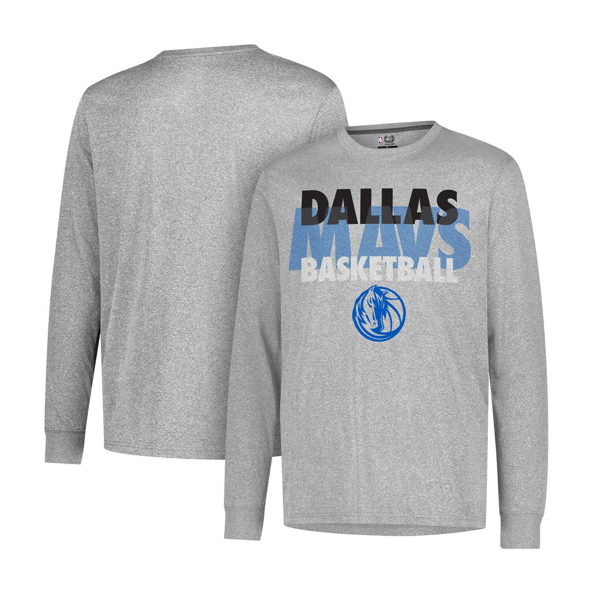 Ultra Game Men’s NBA Official Super Soft Supreme Long Sleeve T-Shirt | Dallas Mavericks