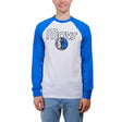 Ultra Game Men’s NBA Official Super Soft Raglan Baseball T-Shirt | Dallas Mavericks