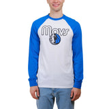 Ultra Game Men’s NBA Official Super Soft Raglan Baseball T-Shirt | Dallas Mavericks