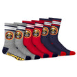 Ultra Game Men's NBA Official Athletic Cushioned Secure Fit Team Crew Socks - 3 Pack | Denver Nuggets
