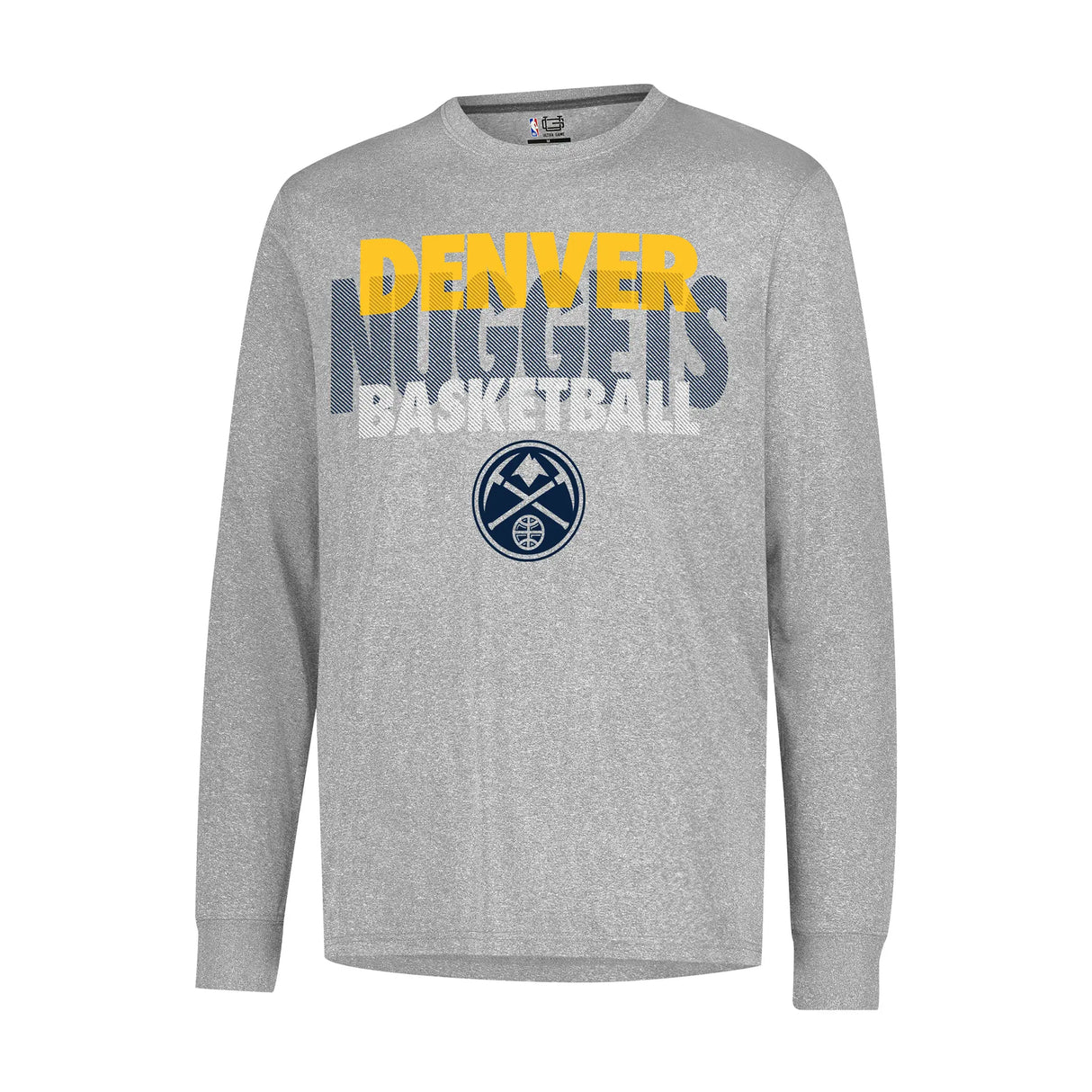 Ultra Game Men’s NBA Official Super Soft Supreme Long Sleeve T-Shirt | Denver Nuggets