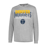 Ultra Game Men’s NBA Official Super Soft Supreme Long Sleeve T-Shirt | Denver Nuggets