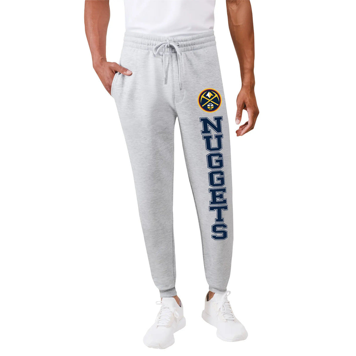 Ultra Game Men's NBA Official Super Soft Team Jogger Sweatpants | Denver Nuggets