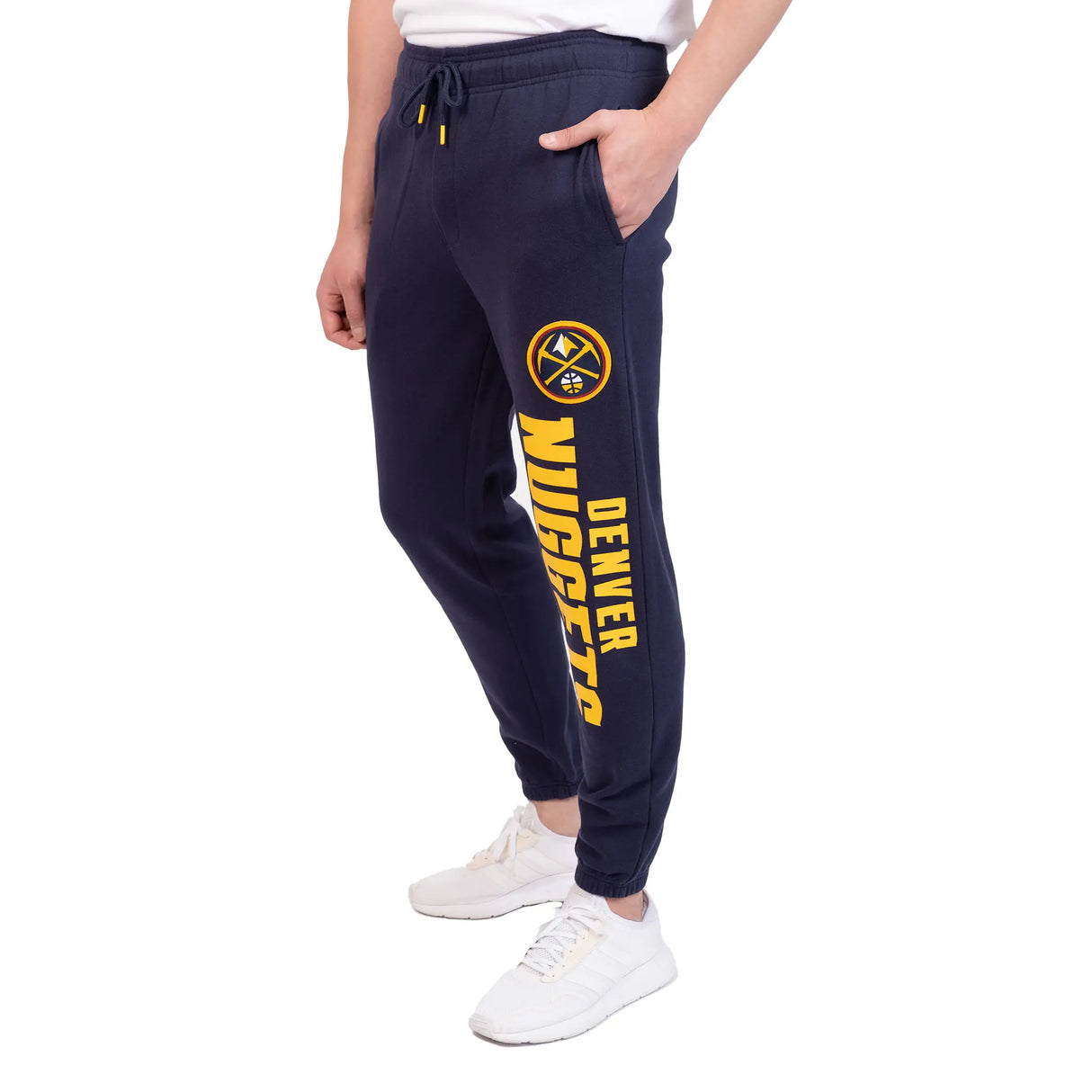 Ultra Game Men's NBA Official Super Soft Team Jogger Sweatpants | Denver Nuggets