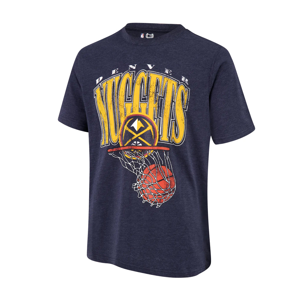 Ultra Game Men's NBA Official Hoops Short Sleeve T-Shirt | Denver Nuggets