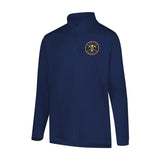 Ultra Game Men's NBA Official Super Soft Quarter Zip Long Sleeve T-Shirt | Denver Nuggets
