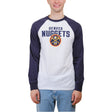 Ultra Game Men’s NBA Official Super Soft Raglan Baseball T-Shirt | Denver Nuggets