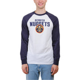 Ultra Game Men’s NBA Official Super Soft Raglan Baseball T-Shirt | Denver Nuggets
