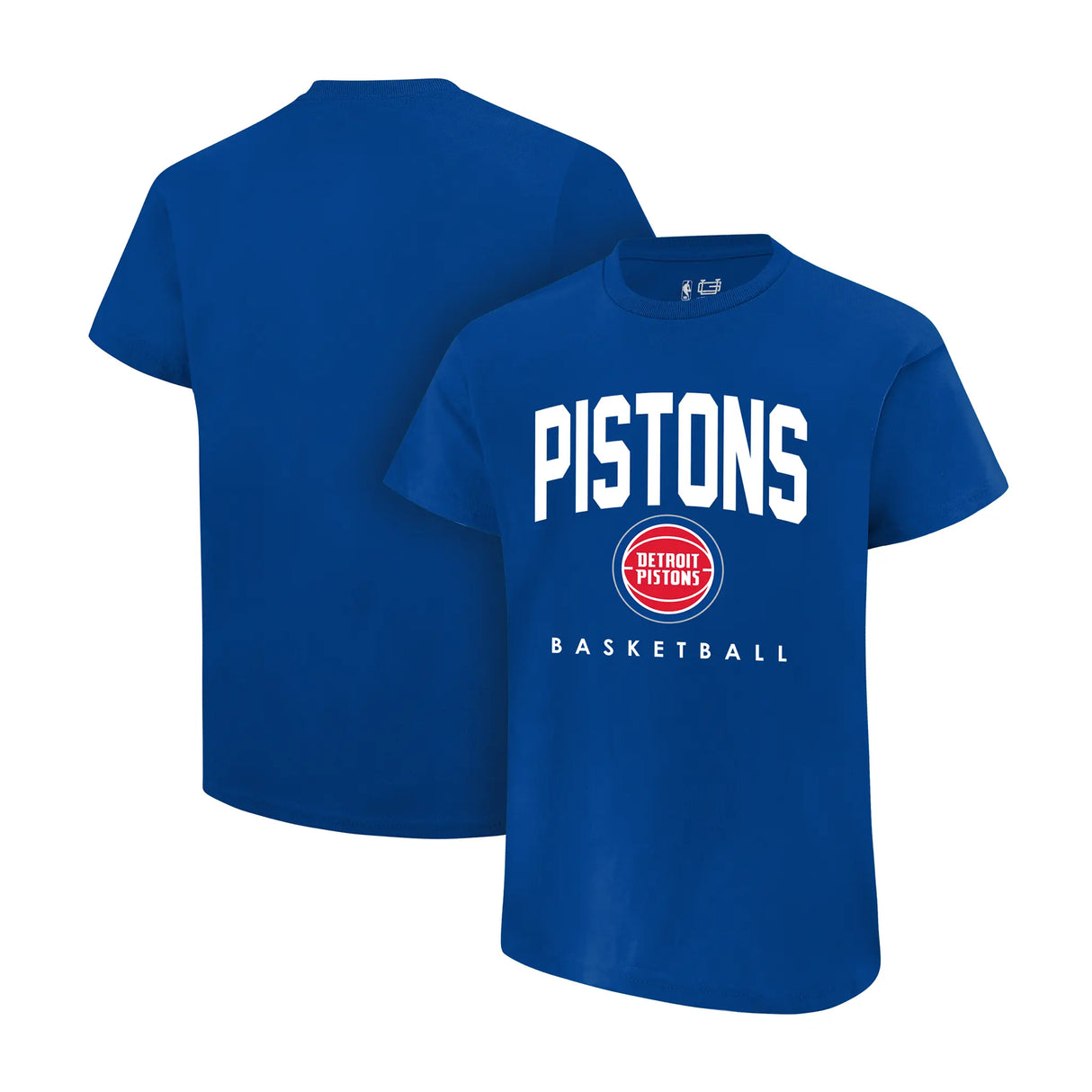 Ultra Game Men's NBA Official Super Soft Teamster Short Sleeve T-Shirt | Detroit Pistons