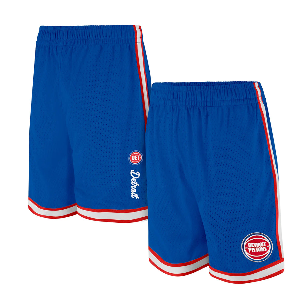 Ultra Game Men's NBA Official Supremely Soft Air Mesh Basketball Shorts - Classic Fit | Detroit Pistons