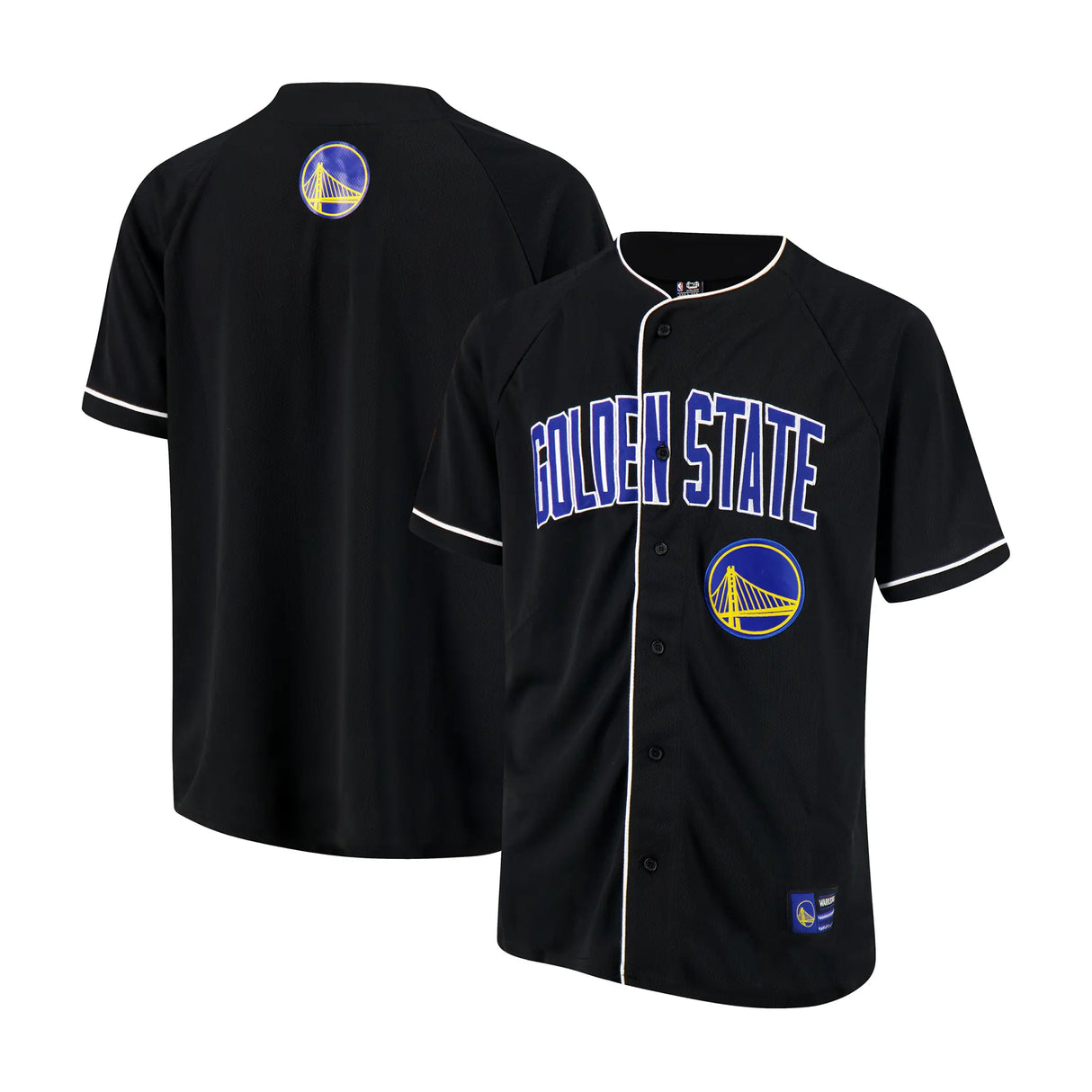 Ultra Game Men’s NBA Official Super Soft Button Down Jersey Baseball Shirt | Golden State Warriors