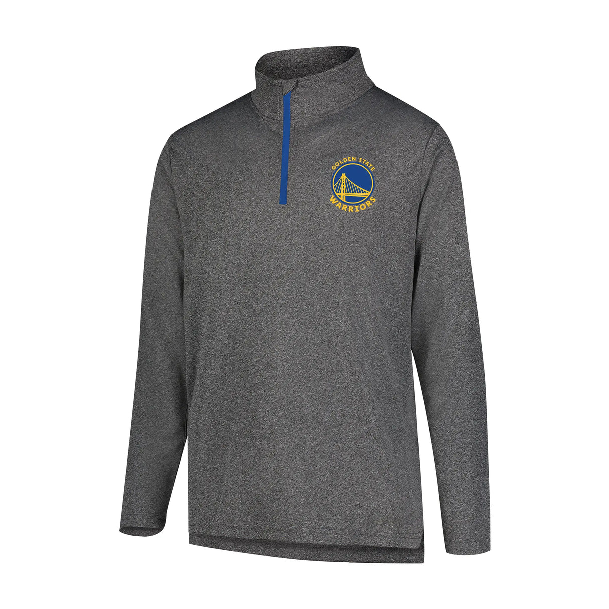Ultra Game Men's NBA Official Super Soft Quarter Zip Long Sleeve T-Shirt | Golden State Warriors