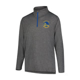 Ultra Game Men's NBA Official Super Soft Quarter Zip Long Sleeve T-Shirt | Golden State Warriors