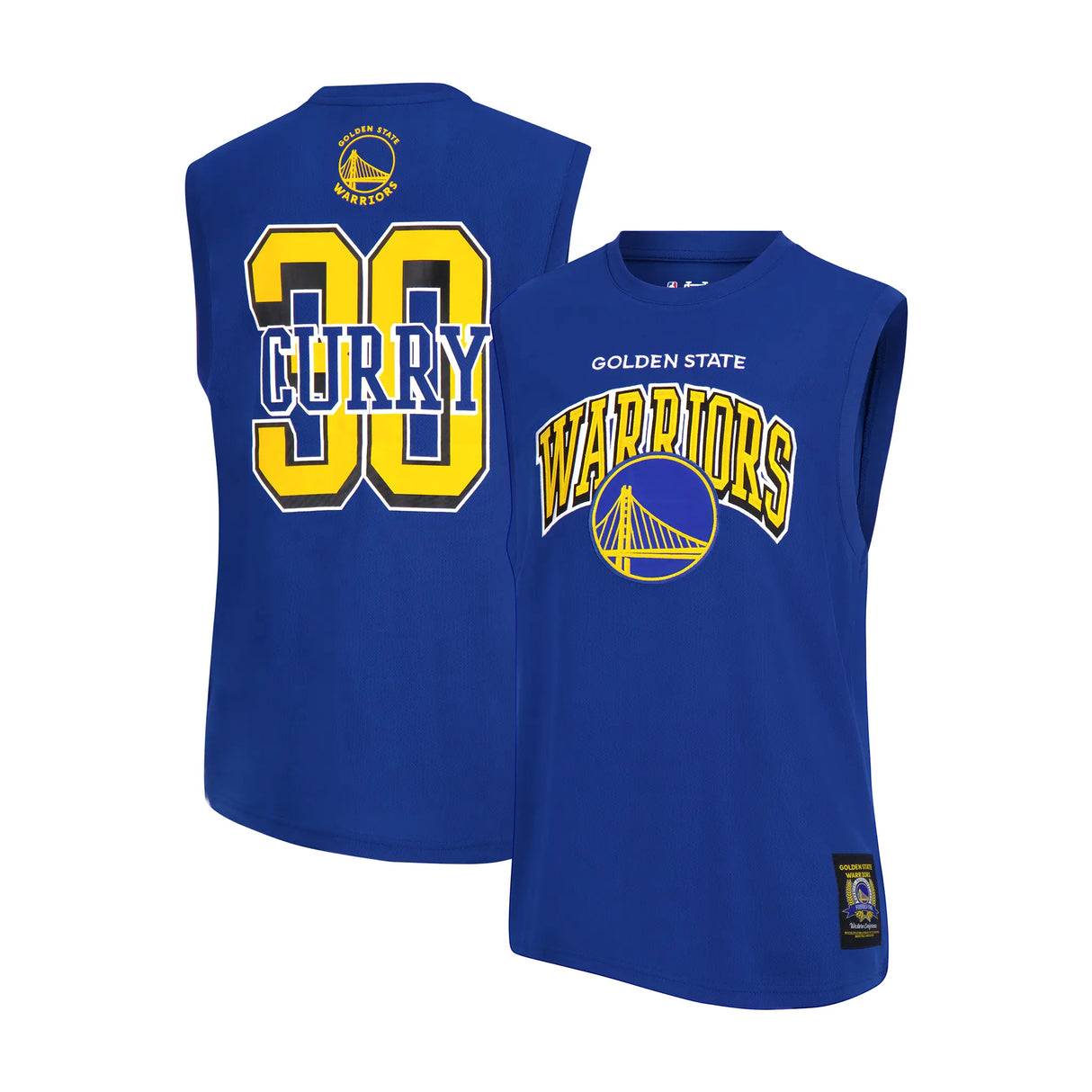 Ultra Game Men's NBA Official Sleeveless Players Mesh Tank Top Muscle T-Shirt | Golden State Warriors - Stephen Curry