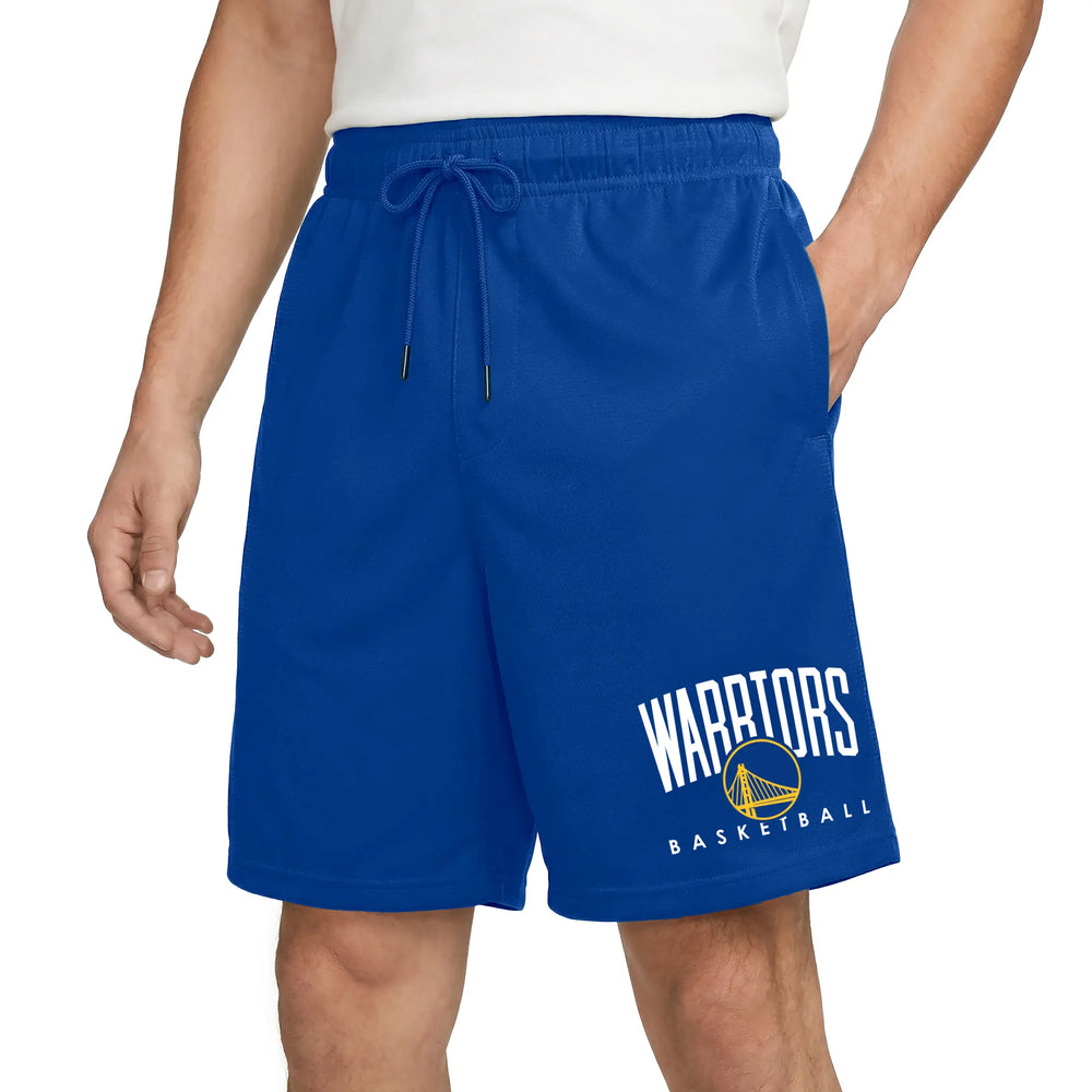 Ultra Game Men’s NBA Official Soft Air Mesh Teamster Basketball Shorts - Classic Fit | Golden State Warriors