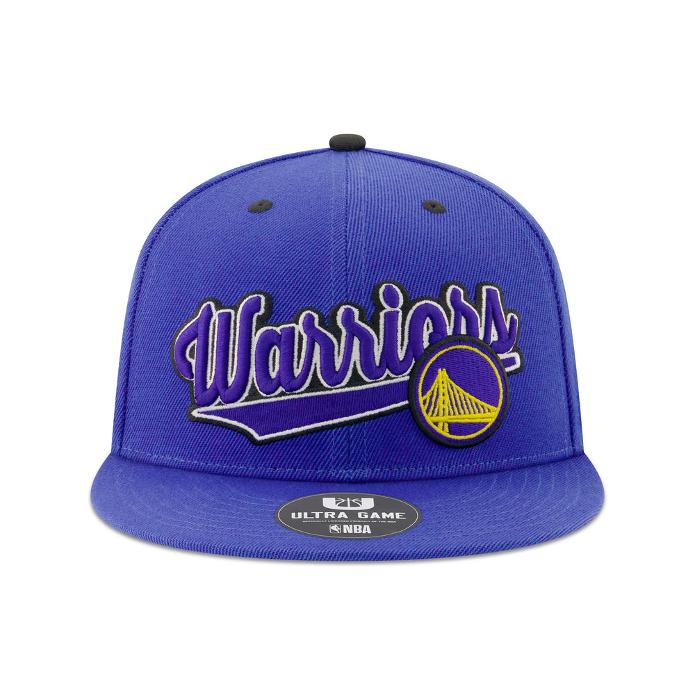 Ultra Game Men’s NBA Official Snap Back 3D Embroidered Team Logo Baseball Cap Hat | Golden State Warriors