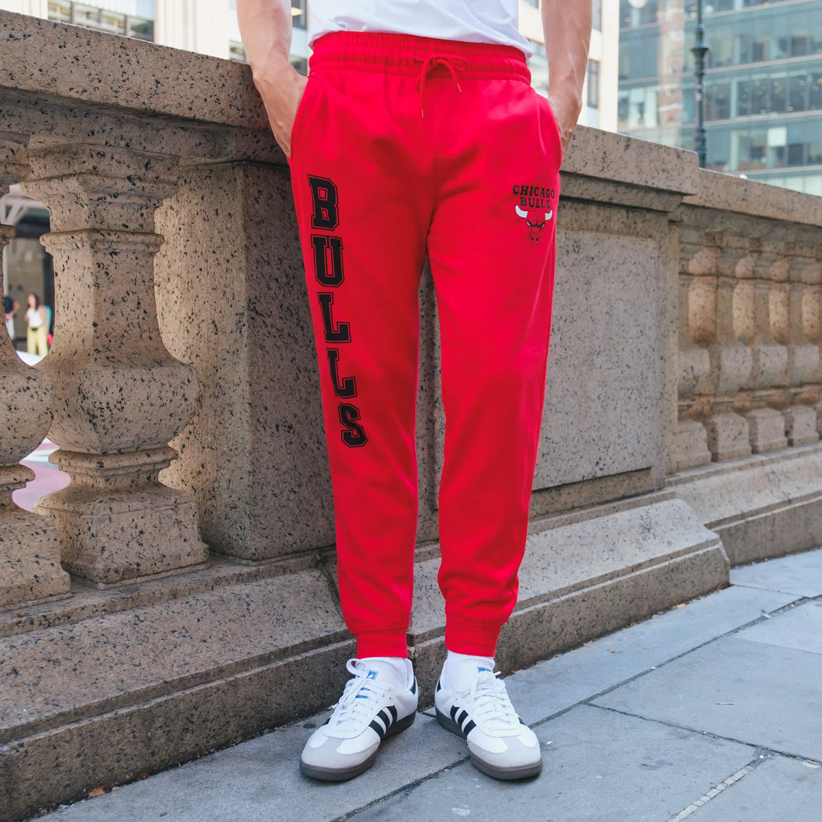 Ultra Game Men's NBA Official Super Soft Team Jogger Sweatpants | Detroit Pistons