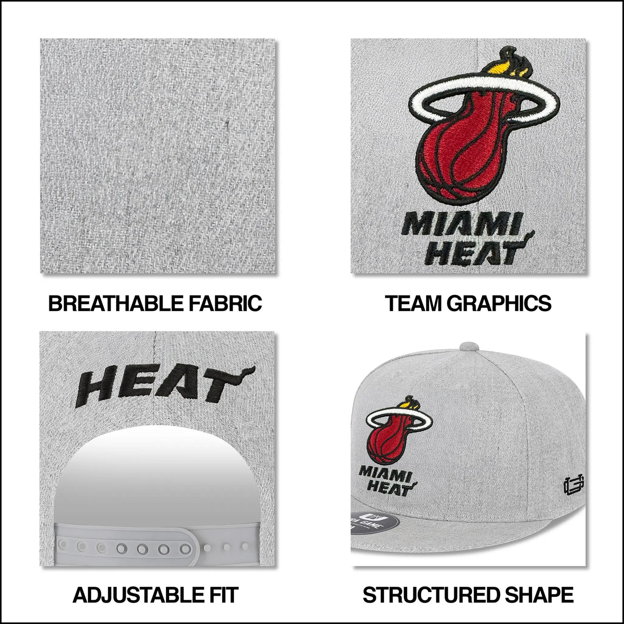 Ultra Game Men's NBA Official Twill Snap Back Ultimate Baseball Cap Hat | Chicago Bulls