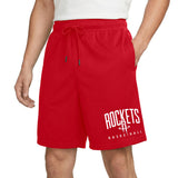 Ultra Game Men’s NBA Official Soft Air Mesh Teamster Basketball Shorts - Classic Fit | Houston Rockets