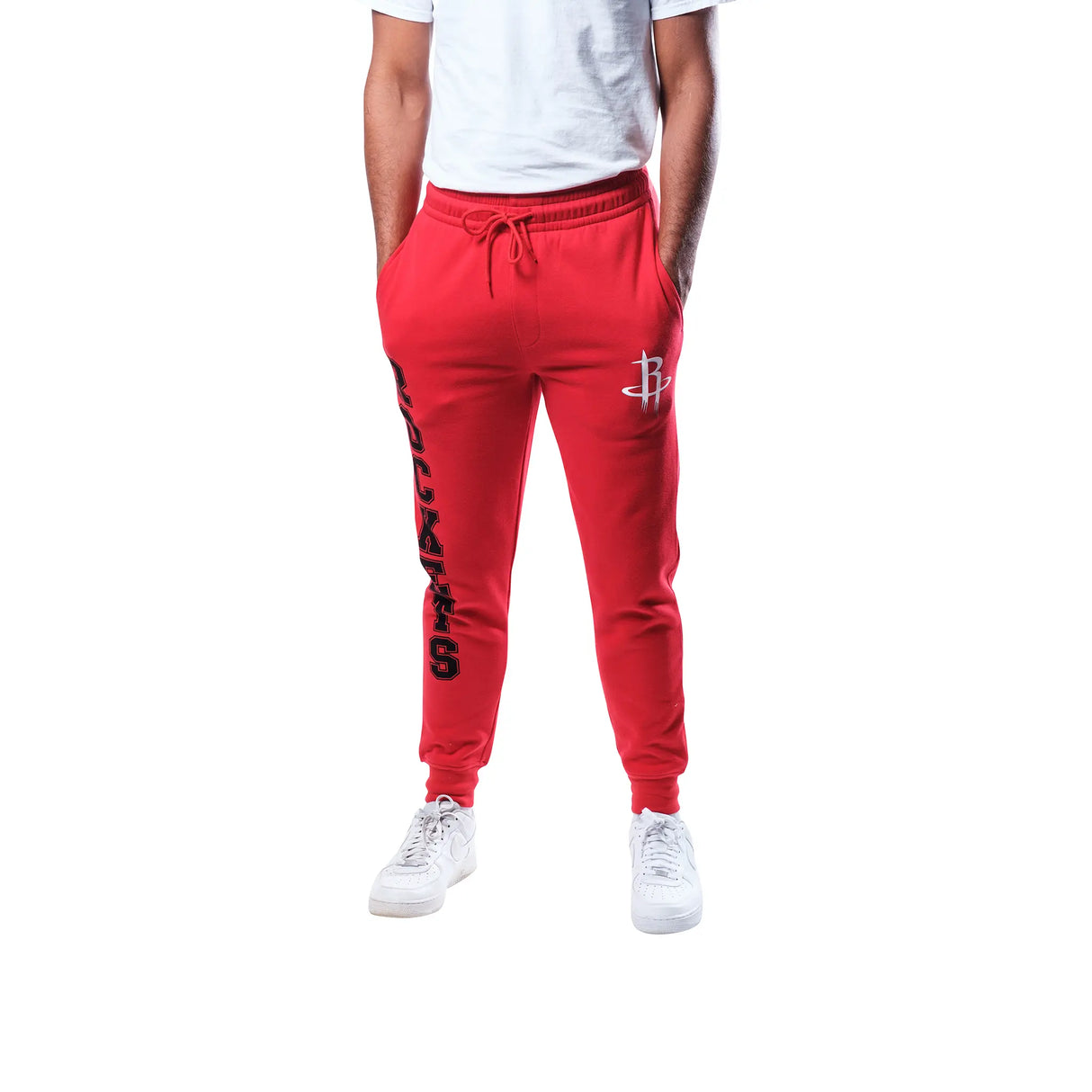 Ultra Game Men's NBA Official Super Soft Team Jogger Sweatpants | Houston Rockets