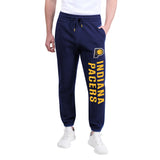 Ultra Game Men's NBA Official Super Soft Team Jogger Sweatpants | Indiana Pacers