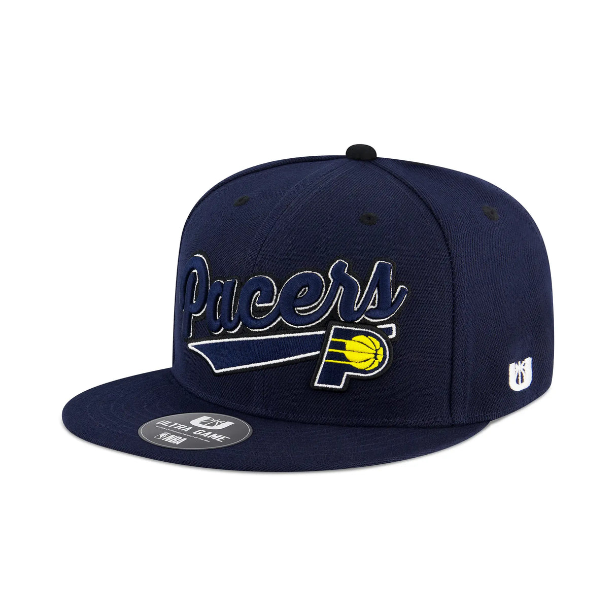 Ultra Game Men’s NBA Official Snap Back 3D Embroidered Team Logo Baseball Cap Hat | Indiana Pacers