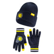 Ultra Game Men's NBA Official Super Soft Winter Beanie Knit Hat with Extra Warm Touch Screen Gloves | Indiana Pacers