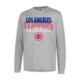Ultra Game Men’s NBA Official Super Soft Supreme Long Sleeve T-Shirt | Los Angeles Clippers