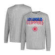 Ultra Game Men’s NBA Official Super Soft Supreme Long Sleeve T-Shirt | Los Angeles Clippers